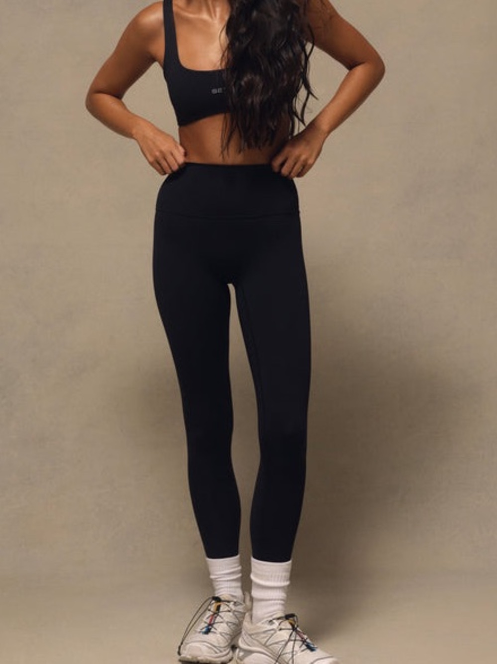 SET Active Sculptflex Black High Rise Seamless Leggings Size Medium